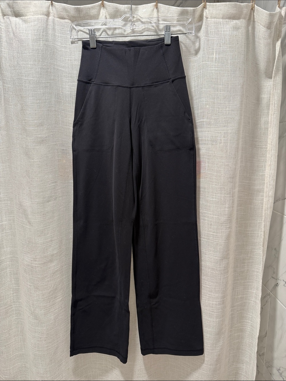 lululemon athletica Black Wide-Leg High-Rise Pants